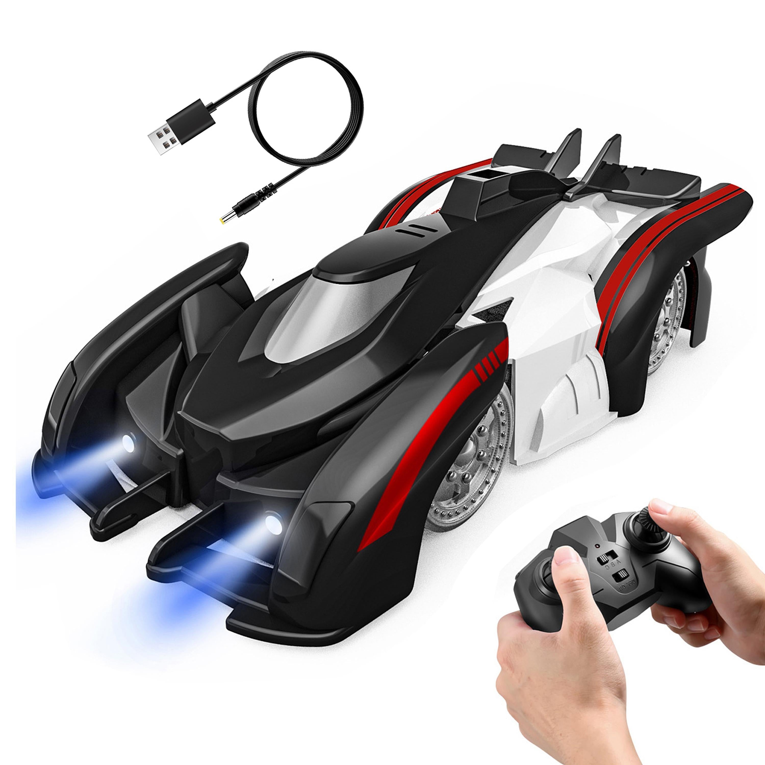 Electric Wall Climbing Car Toy 360� Rotating Shunt Car Remote Control Dual Mode RC Car Rechargeable Toy Car with Headlights Taillights Birthday Christ