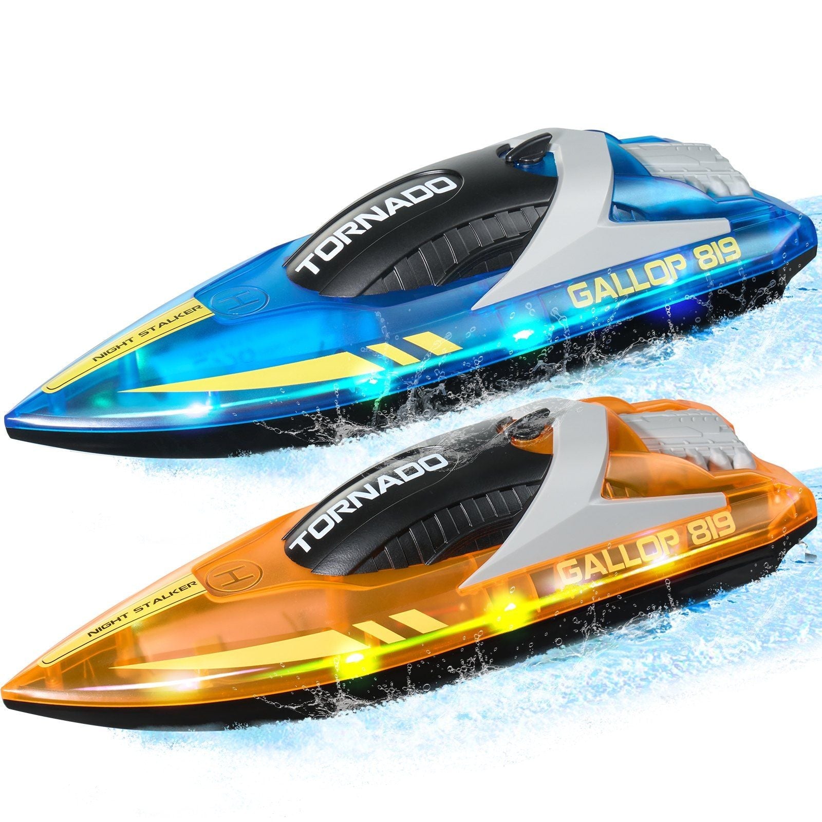 Christmas gifts! 2 PCS RC Boat 2.4 GHz Remote Control Racing Boat 12 km/h Kids Adults Gift