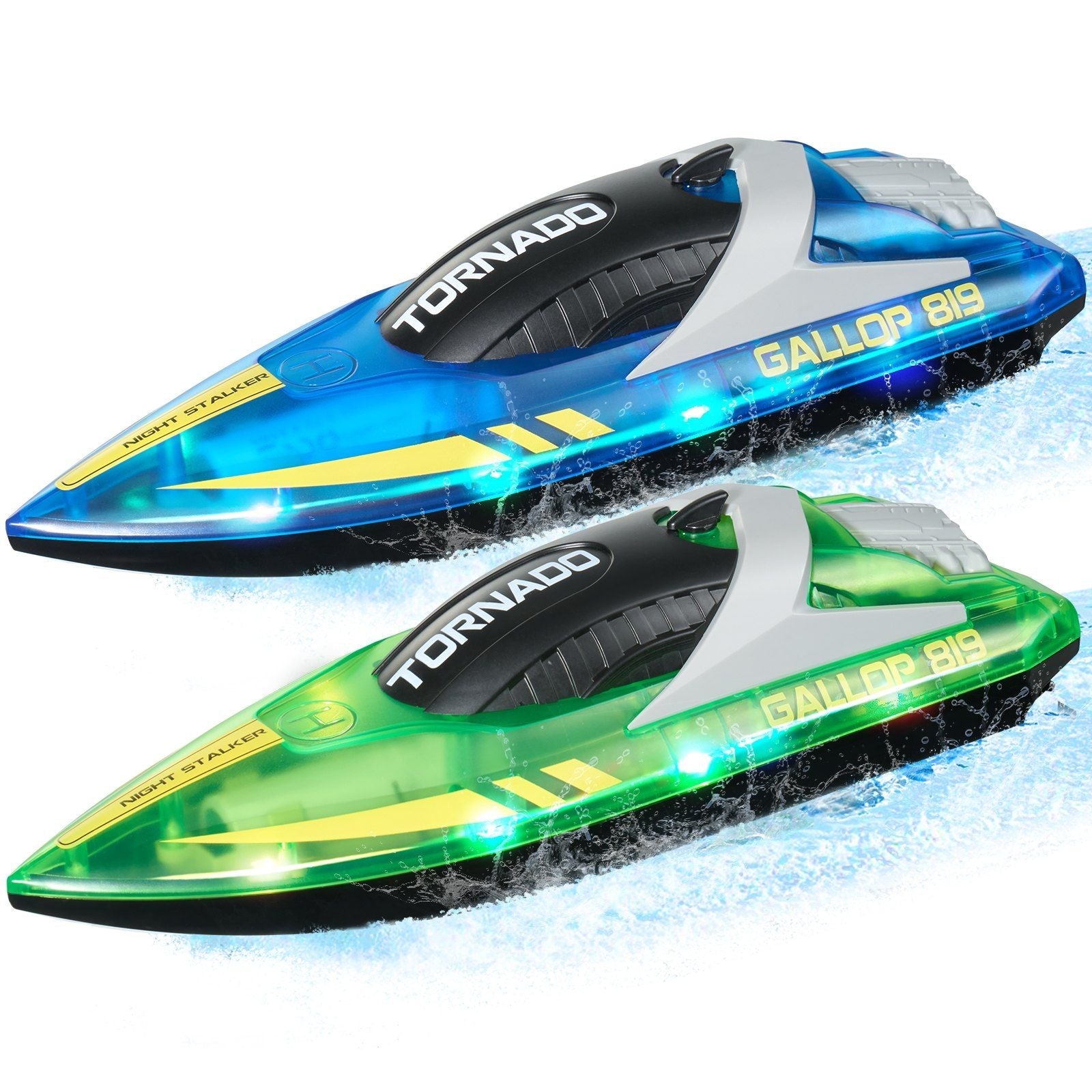 Christmas gifts! 2 PCS RC Boat 2.4 GHz Remote Control Racing Boat 12 km/h Kids Adults Gift